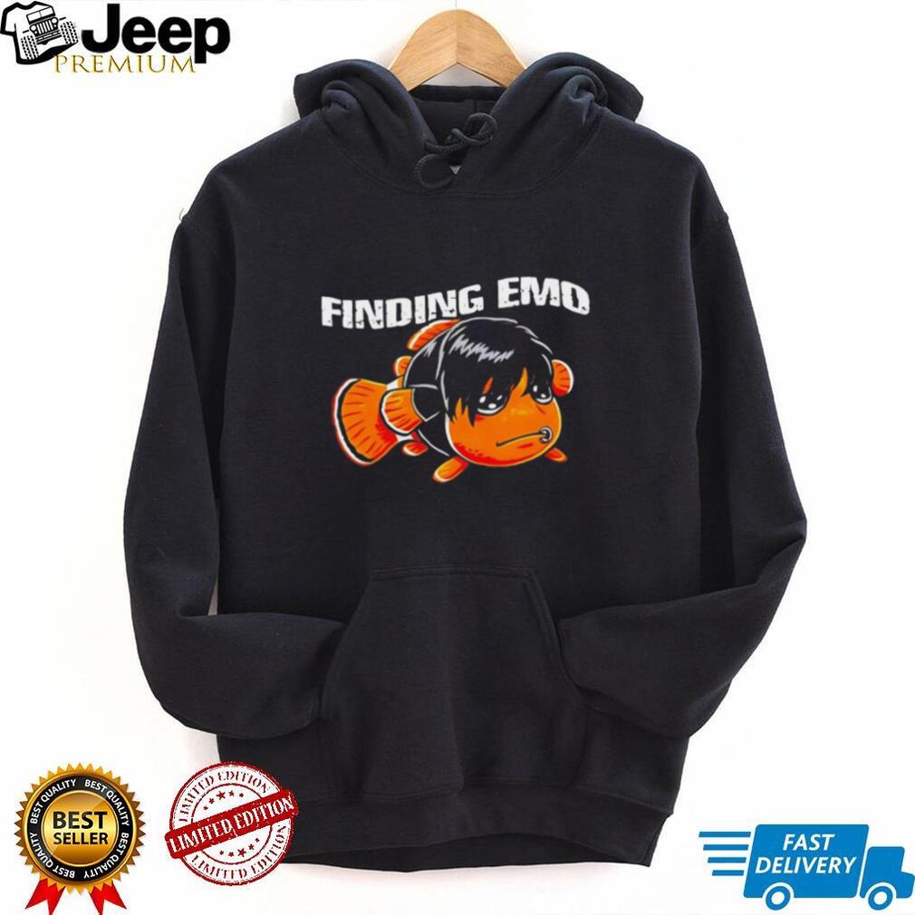 Finding Emo Funny Sad Clownfish Parody Graphic T Shirt
