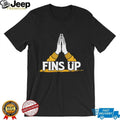 Fins Up Praying Hands Football Fan Graphic T Shirt