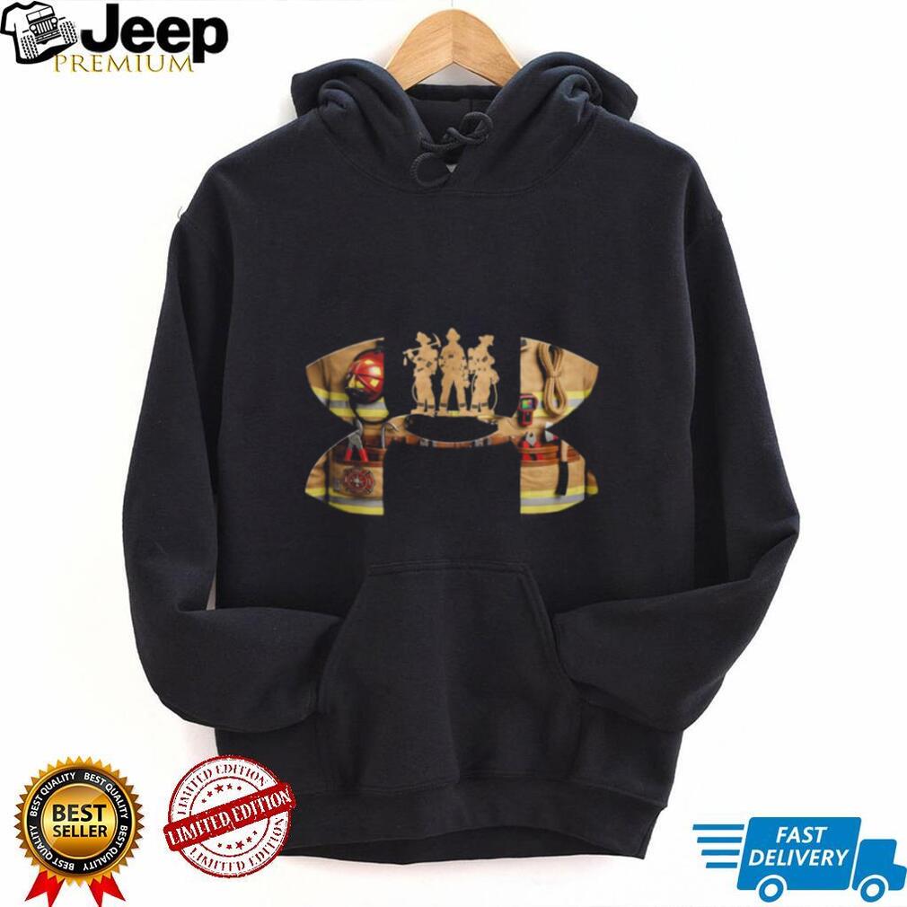 Firefighter Gear Silhouette First Responder Support T Shirt