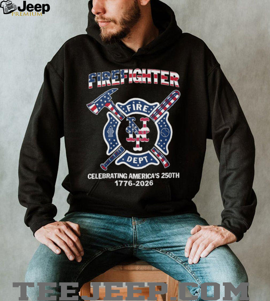 Firefighter NY Fire Dept Celebrating America’s 250th 1776 2026 Patriotic T Shirt