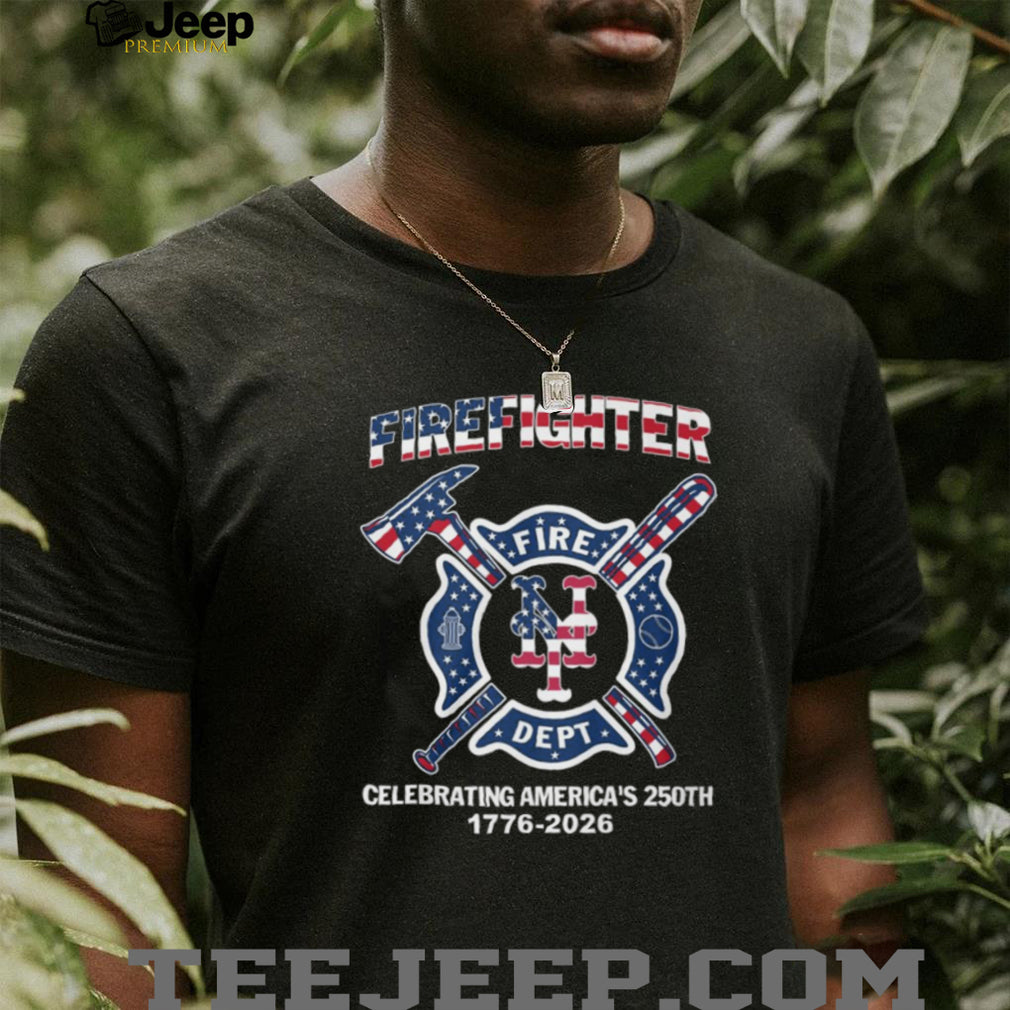 Firefighter NY Fire Dept Celebrating America’s 250th 1776 2026 Patriotic T Shirt