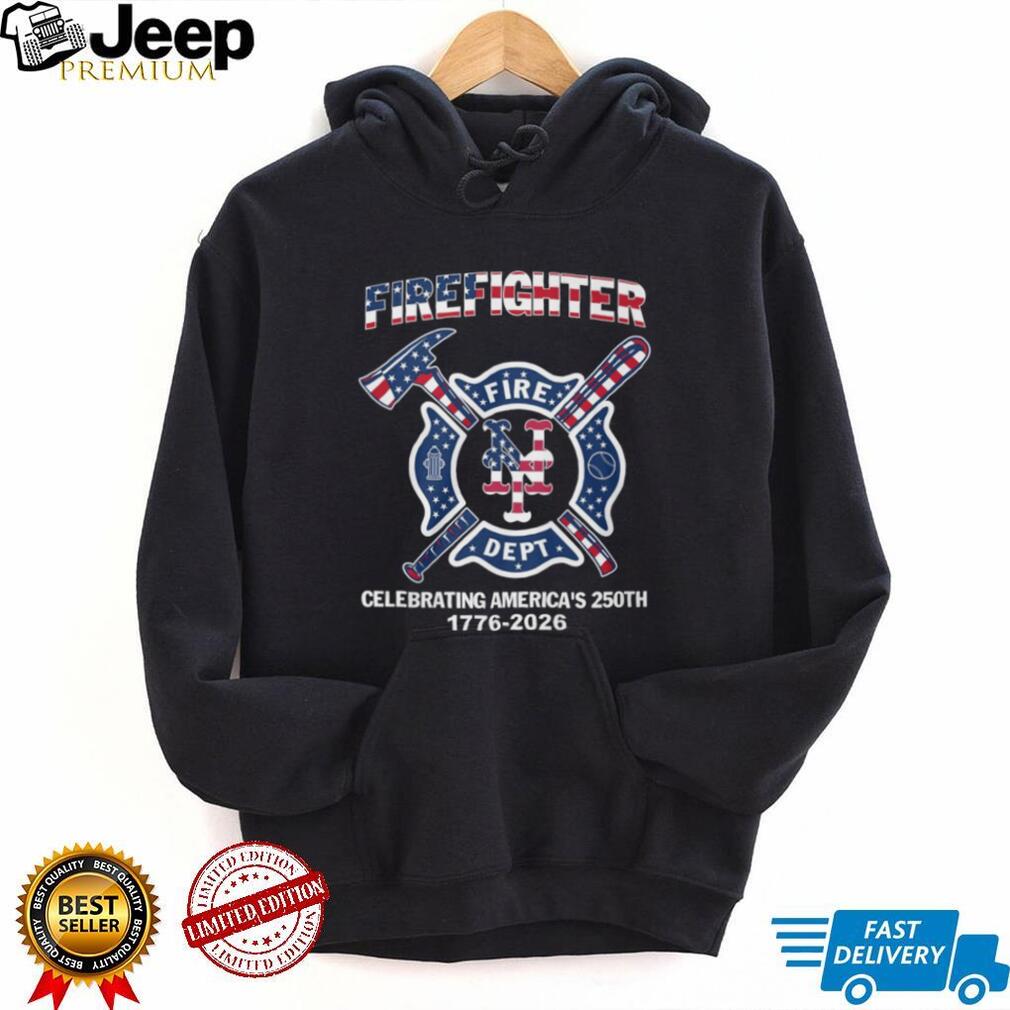 Firefighter NY Fire Dept Celebrating America’s 250th 1776 2026 Patriotic T Shirt