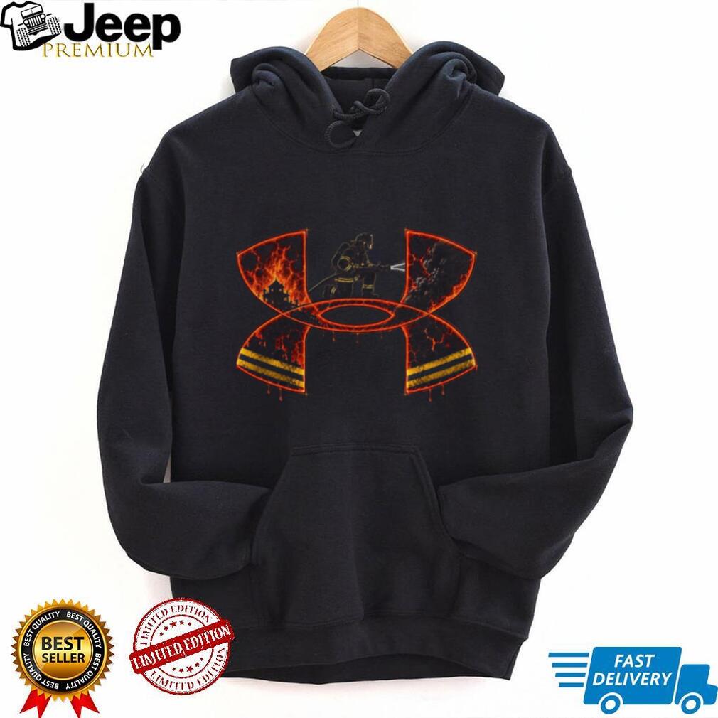 Firefighter Rescue Hero Fire Department Burning Flame Logo Shirt