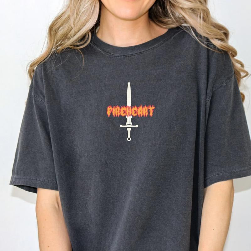 Fireheart Throne Of Glass T-Shirt, Throne Of Glass Series Sweatshirt, Aelin Galathynius Tee Shirt, Romantasy Book Shirt, Gift For Fantasy Reader