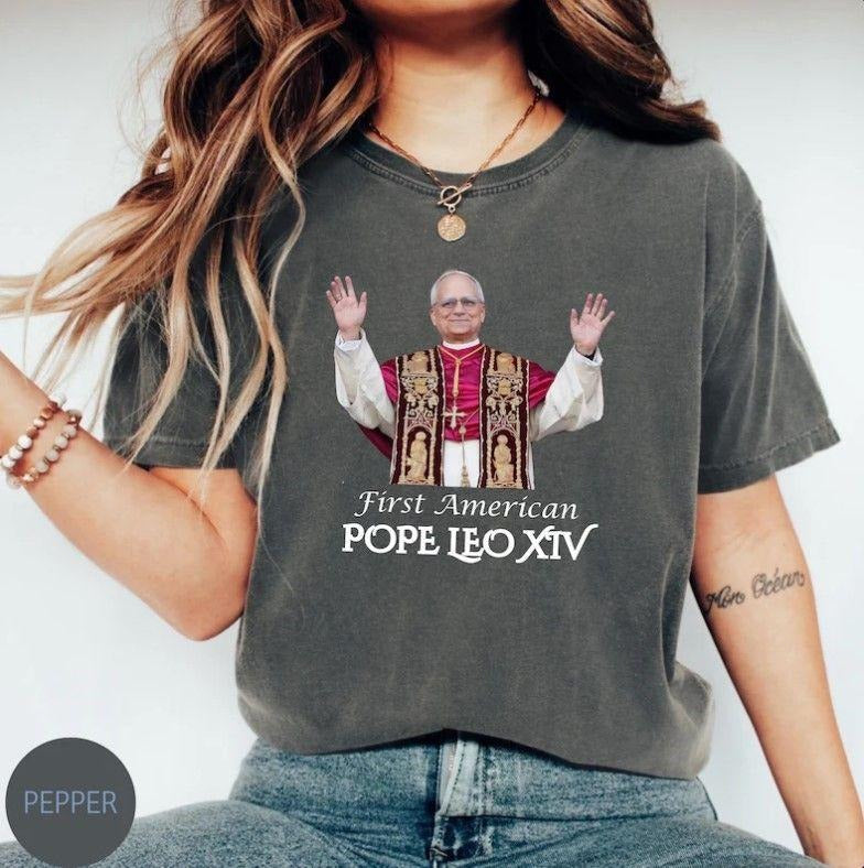 First American Pope T-Shirt, Religious Shirt, New Pope Shirt