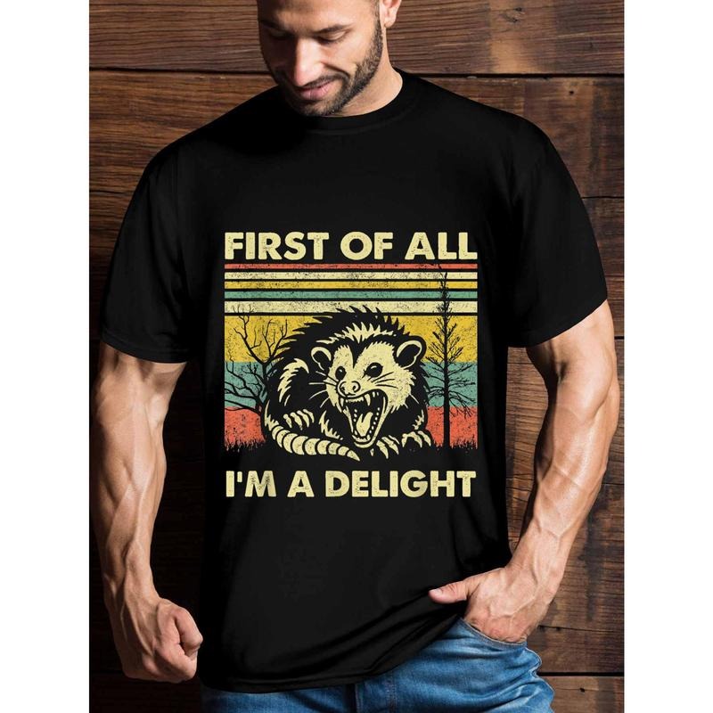 First of all, I'm a happy person who loves sarcasm, angry possums T-shirts, men's graphic humor fun t-shirts,...