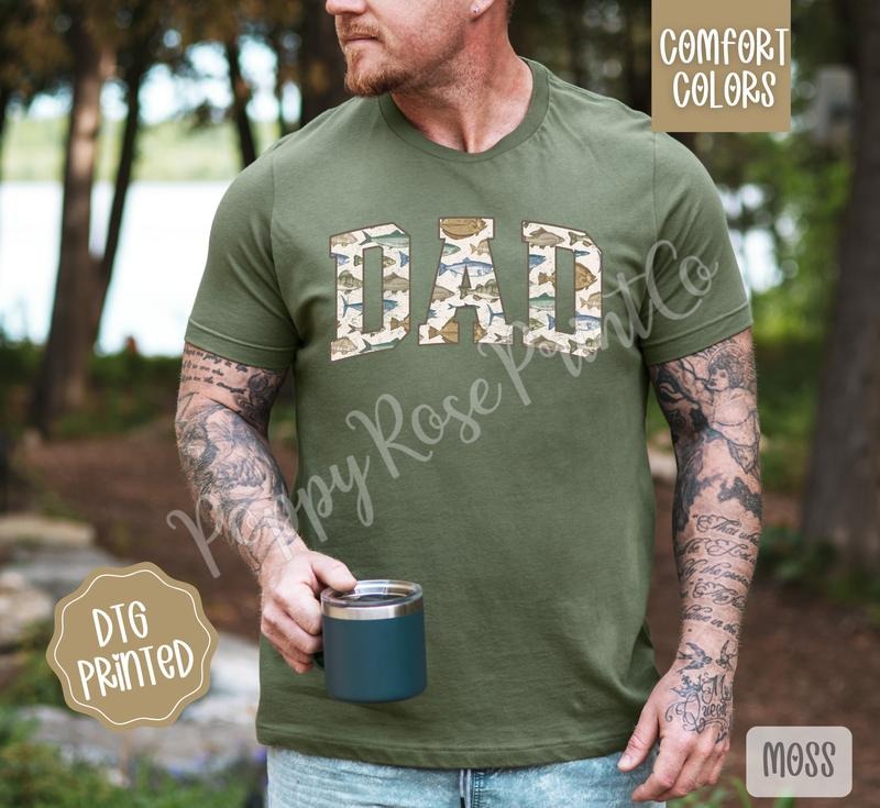 Fishing Dad Comfort Colors Shirt, Father's Day, Daddy Tee, Gift for Him