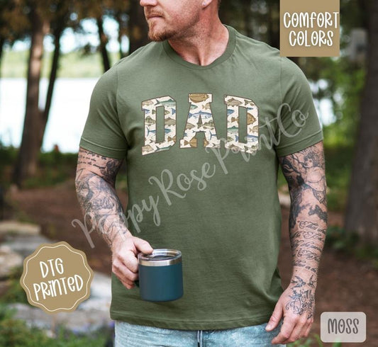 Fishing Dad Comfort Colors Shirt, Father's Day, Daddy Tee, Gift for Him