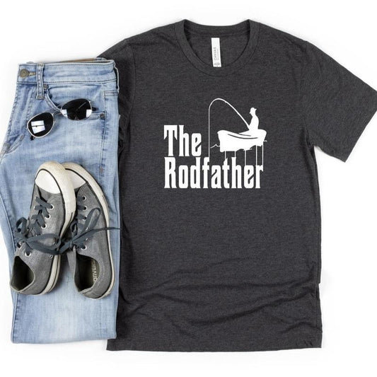 Fishing Parody Shirt, Fishing Dad Shirt, The Rodfather Shirt, Funny Fisherman Tee, Fathers Day Gift, Fishing Lover Shirt,Fishing Hobby Tee