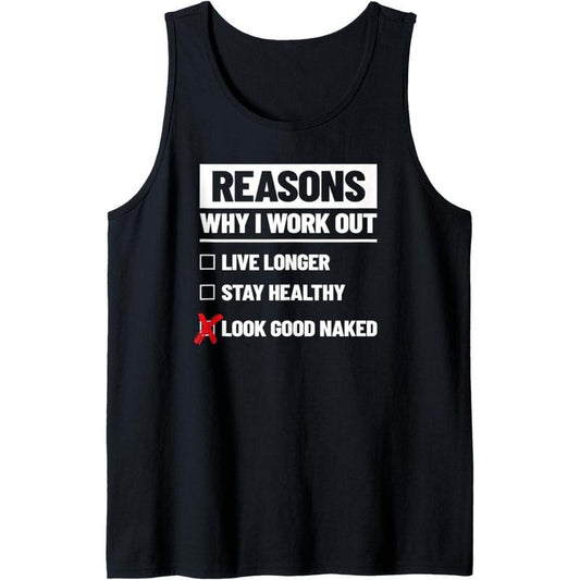 Fitness Meme - Workout Motivation Quotes - Funny Workout Tank Top Made in USA