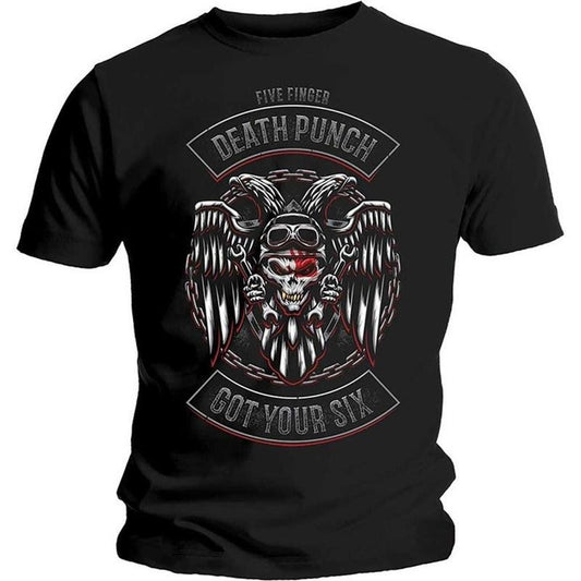 Five Finger Death Punch Biker Badge Unisex T-shirt Unisex Full Size