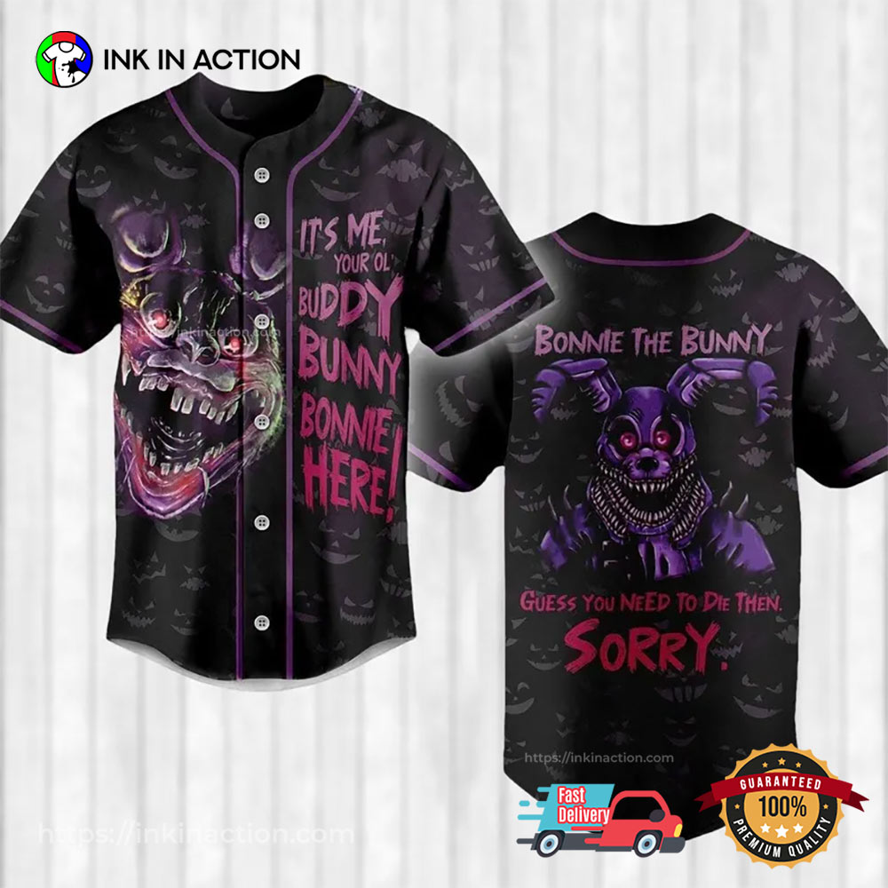 Five Night At Freddy Bonnie The Bunny Baseball Jersey