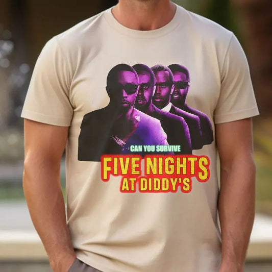 Five Nights Can you Survive At Diiddy Party Shirt, Unisex Tee for Men and Women