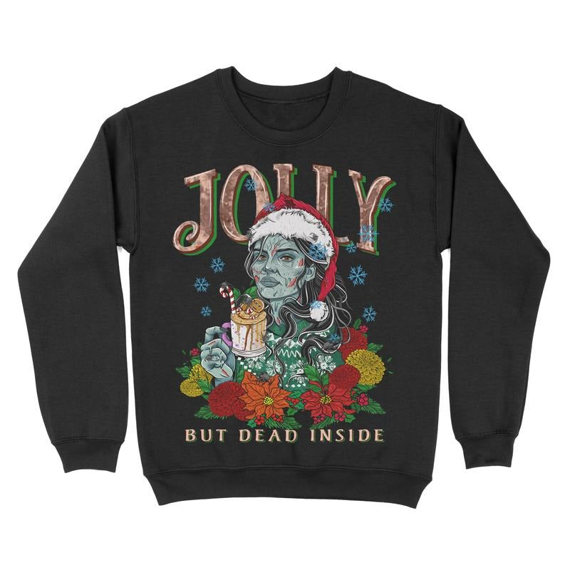 Fleece Crewneck Sweatshirt - Jolly But Dead Casual Classic Casual Classic