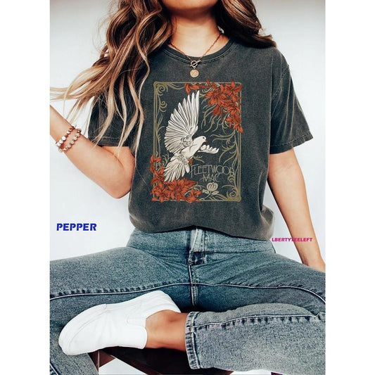 Fleetwood Mac Dove Tee, Vintage Fleetwood Mac Band Shirt, Stevie Nicks Sisters of the Moon Shirt, Fleetwood Mac Tour