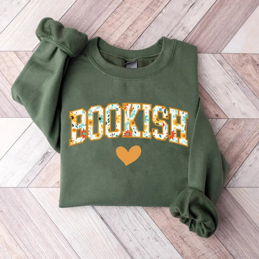 Floral Book Bookish Sweatshirt, Bookworm Sweatshirt, Wildflowers Book, Book Lovers Sweatshirt, Bookish Sweatshirt, Teacher Sweater, Gift For Book Lover, Library, Reading Book Sweaters, Book Nerd Gift