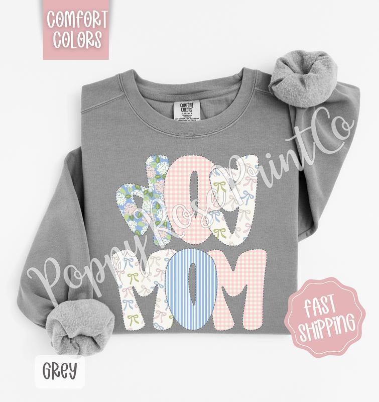 Floral Dog Mom Comfort Colors Sweatshirt, Cute Pet Mama Sweatshirt, Coquette Spring Flower Sweatshirt, Gift for Her