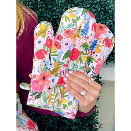 Floral Fall Oven Mitts