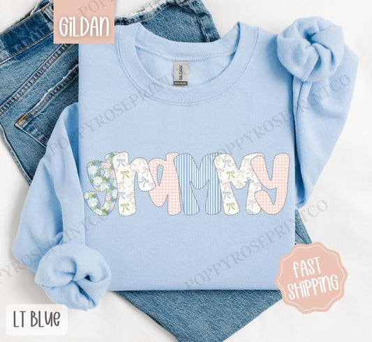 Floral Grammy Sweatshirt, Cute Spring Grandma Sweater, Coquette Grammy Crewneck