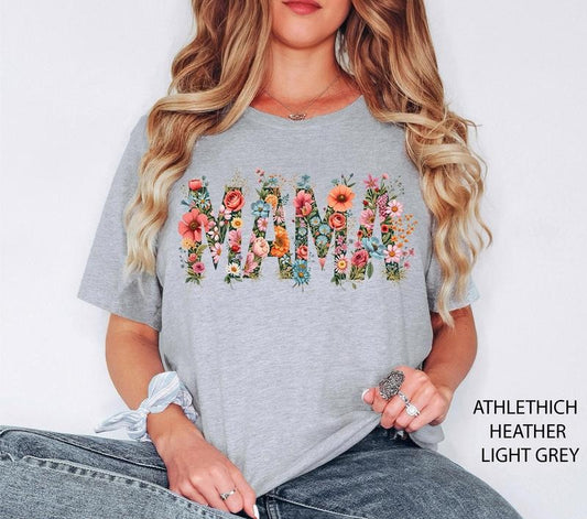 Floral Mama Shirt Mama Sweatshirt Retro Mom Tshirt Mother's Day Gift Flower Shirts For Women Floral New Mom Gift Gift For Mamamom Tee  T-shirt, sweater and Hoodie