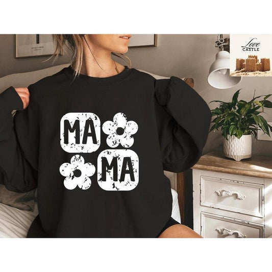 Floral Mama Sweatshirt and Hoodie, Cute Mom Sweatshirt, Mother's Day Gift, Mommy Shirt, New Mom Gift, Gift for Mother, Mama Shirt