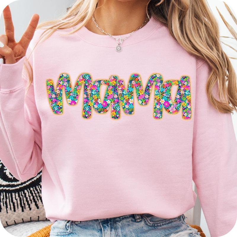 Floral Mama Sweatshirt, Preppy Mama Shirt, Mama Flower, Retro Mama, Mothers Day Gift Shirt, Mama, Mom, Gift for mama, Aunt, Nana, Mimi Shirt