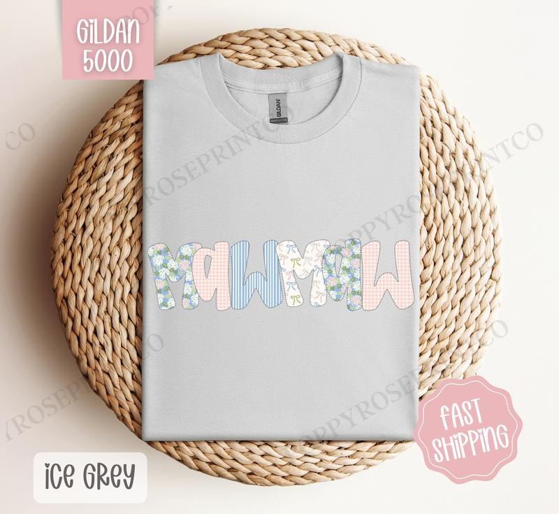Floral Mawmaw Gildan Shirt, Cute Spring Grandma Tshirt, Coquette Mawmaw Tee