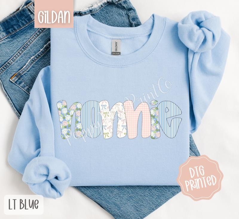 Floral Nonnie Sweatshirt, Cute Grandma Sweater, Coquette Crewneck