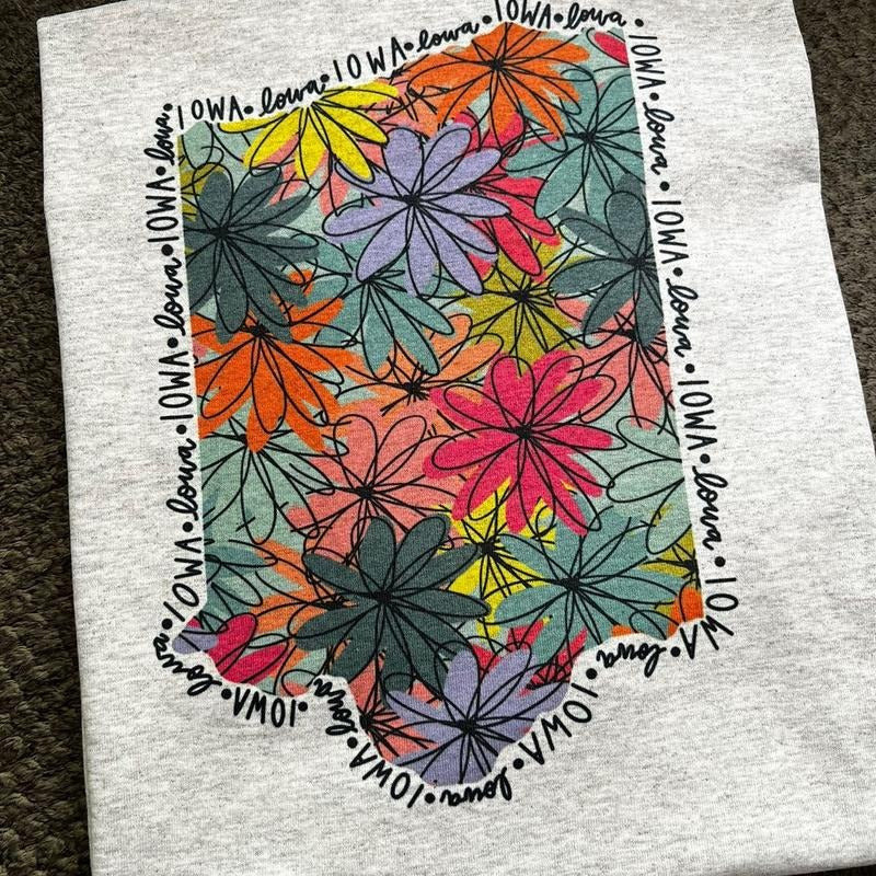 Pick Your State/Floral Vintage State Tshirt Hoodie, Sweatshirt | WearSparks.com