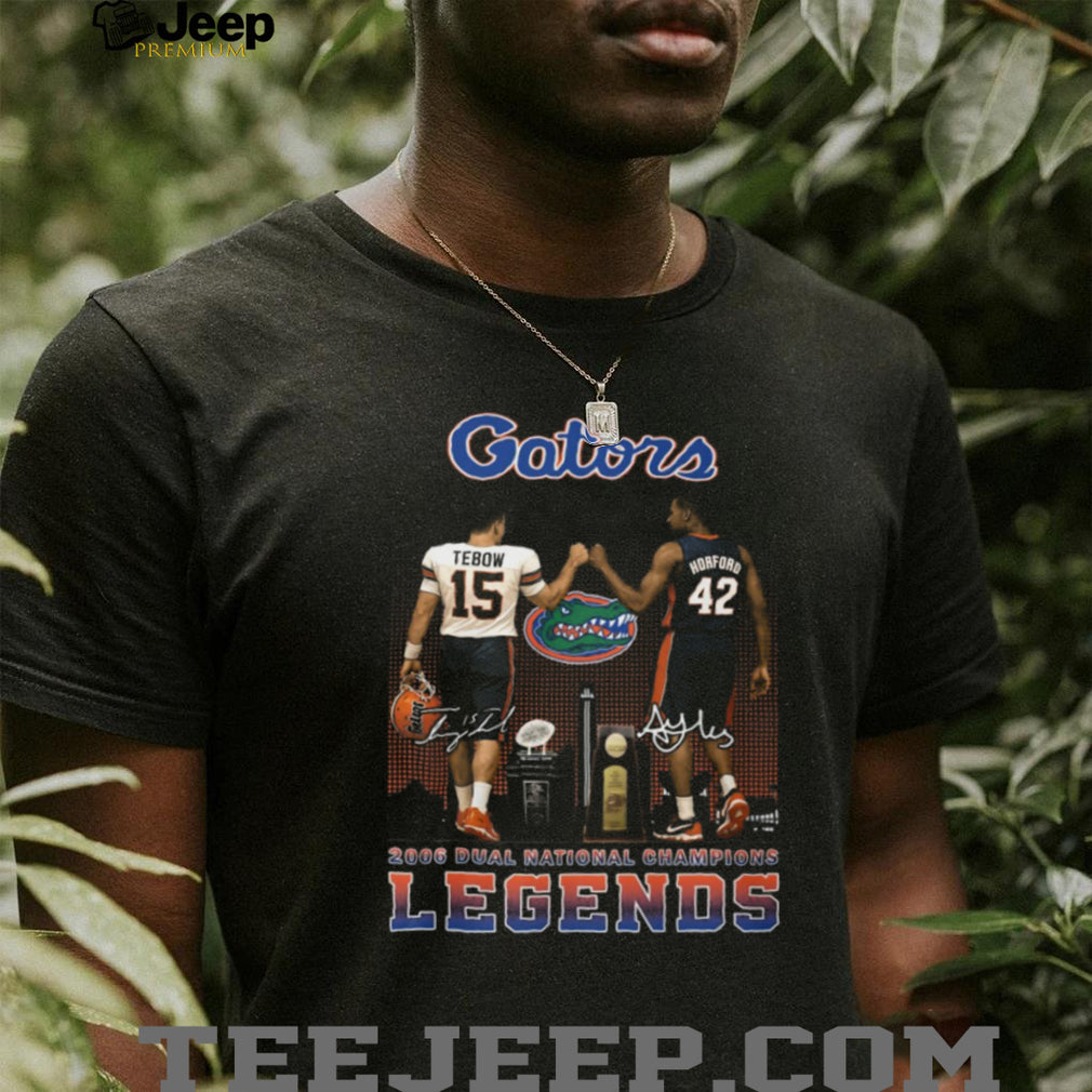 Florida Gators 2006 Dual National Champions Tebow & Horford Legends T Shirt