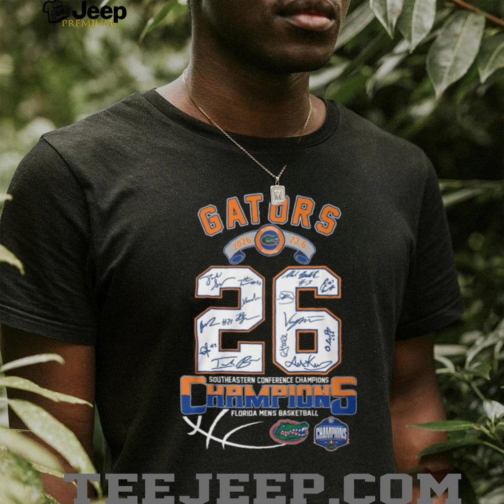 Florida Gators 2026 SEC Men’s Basketball Champions Signatures T Shirt