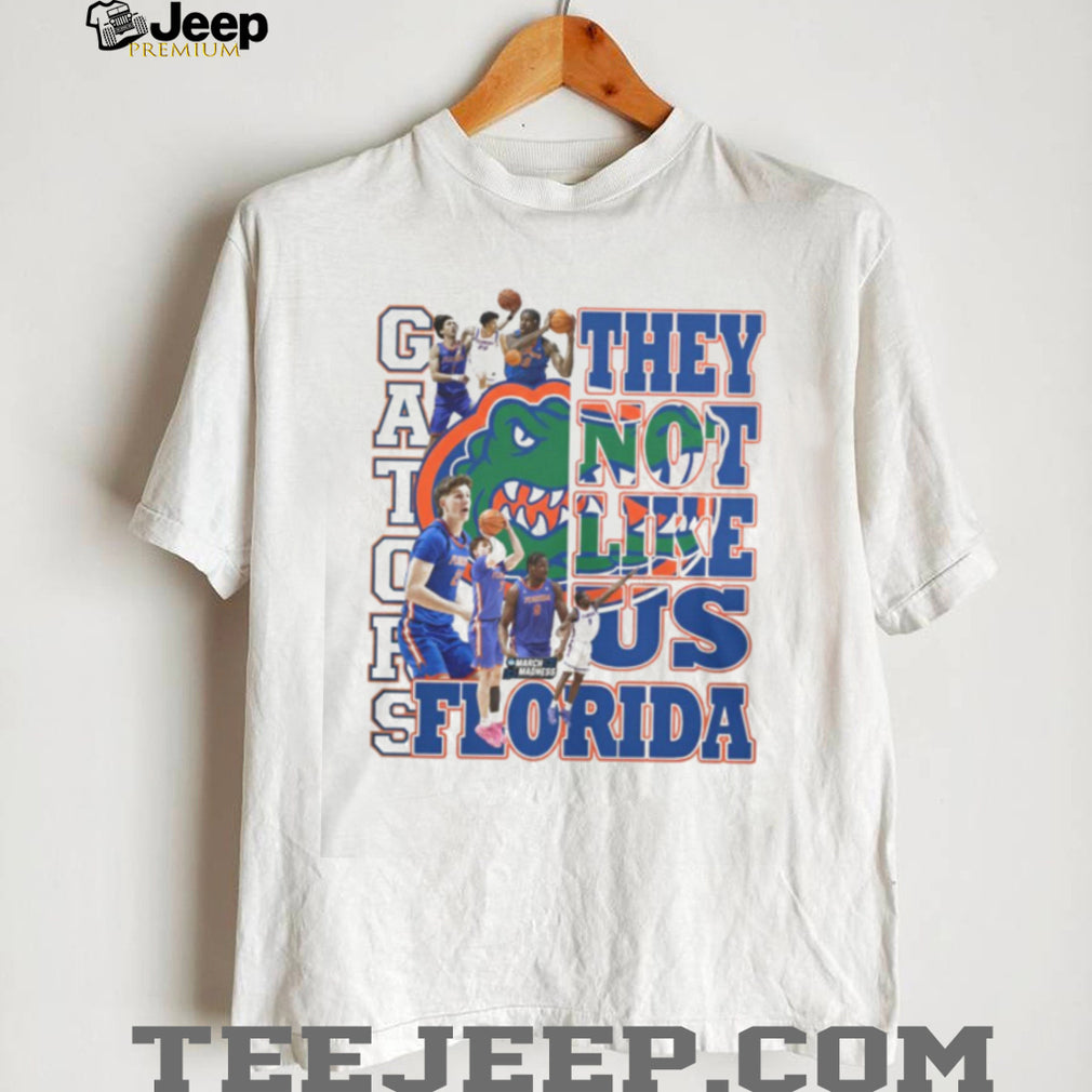 Florida Gators Basketball “They Not Like Us” March Madness White T Shirt