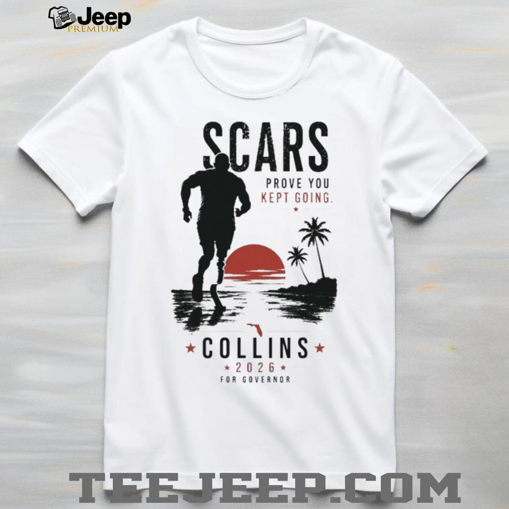 Florida Governor Collins 2026 Scars Keep Going Runner T Shirt