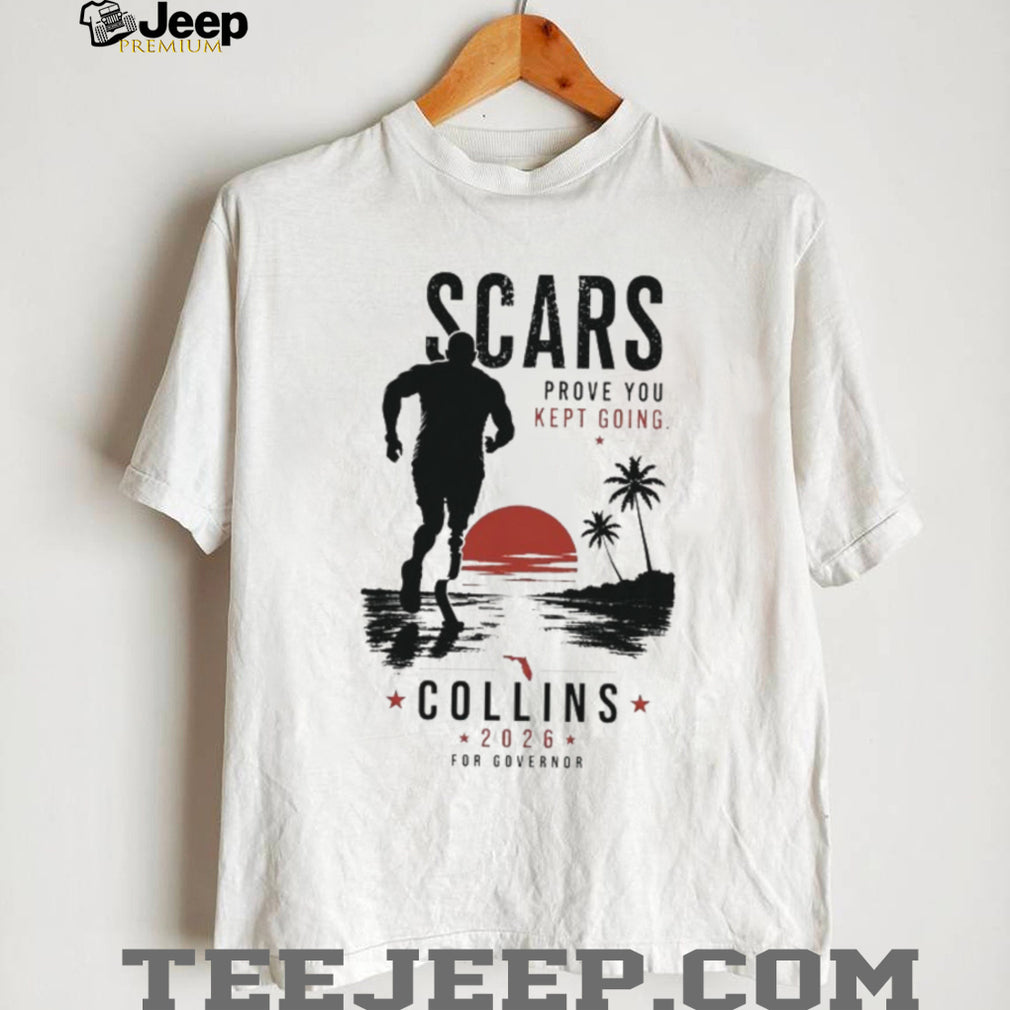 Florida Governor Collins 2026 Scars Keep Going Runner T Shirt