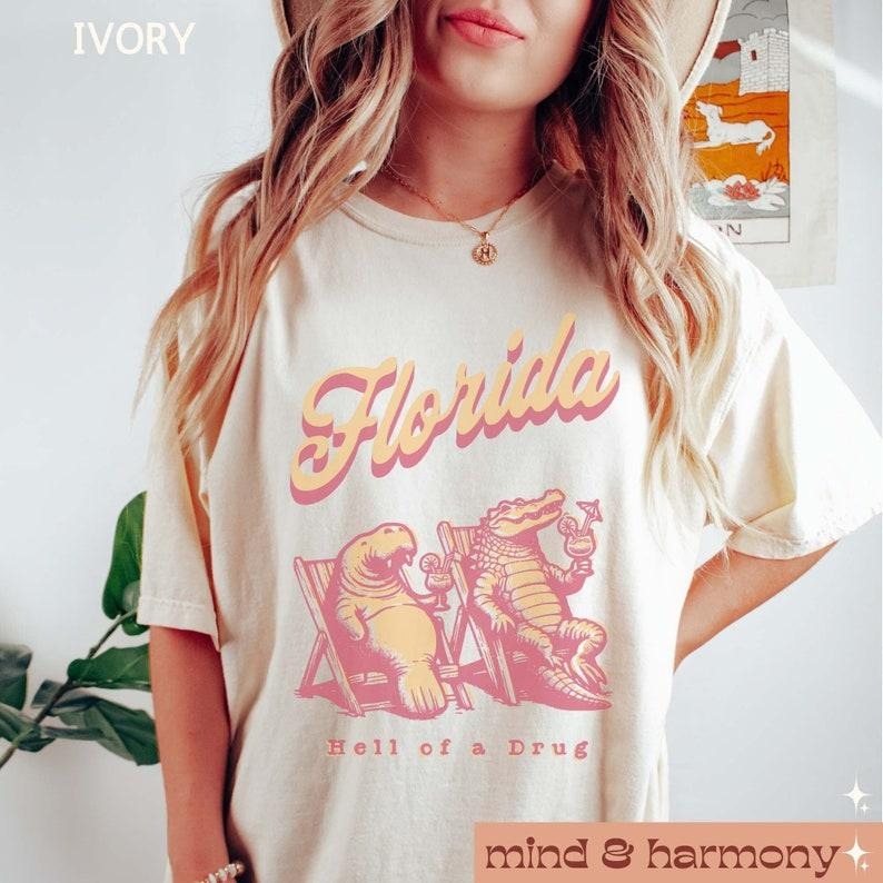 Florida Music Concert Shirt, Oversized Trendy Cotton Sleeve