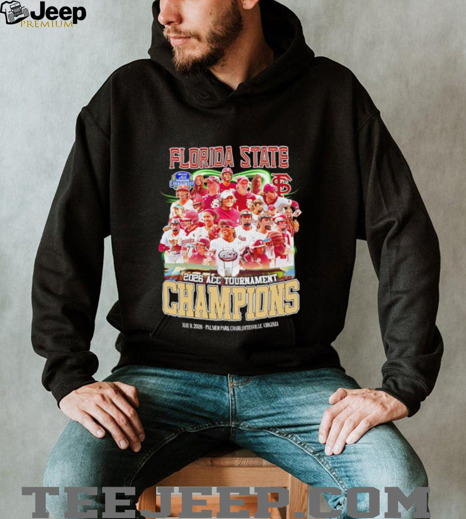 Florida State Seminoles softball 2026 Acc Tournament Champions team collage shirt