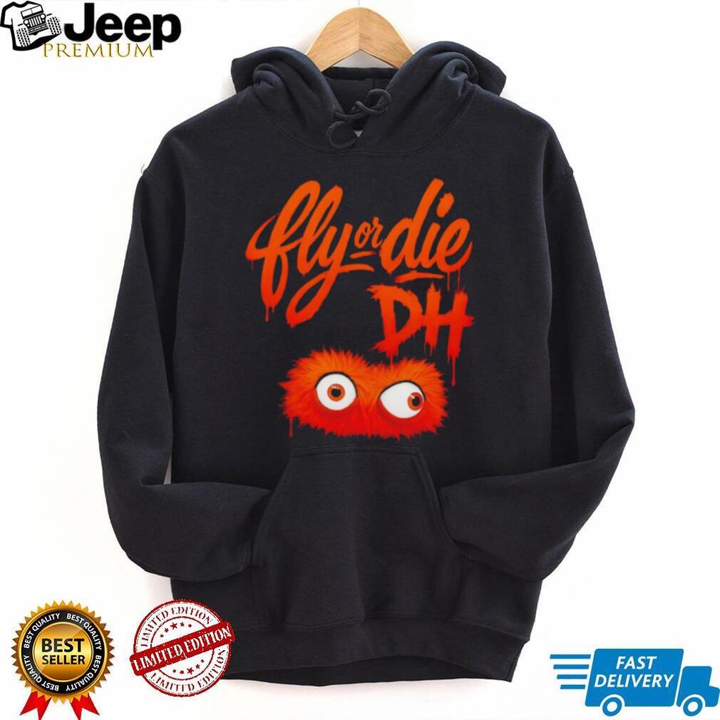 Fly or Die DH Orange Monster Graphic T Shirt
