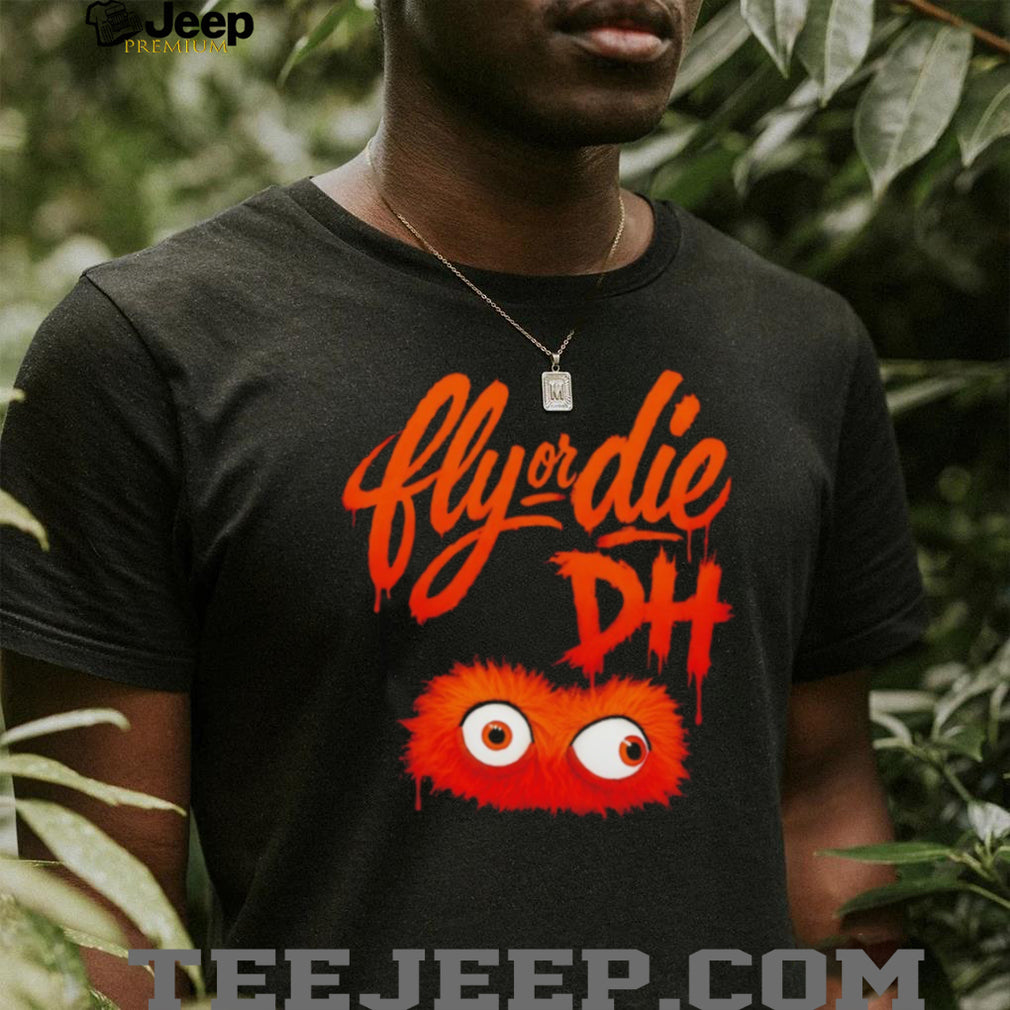 Fly or Die DH Orange Monster Graphic T Shirt