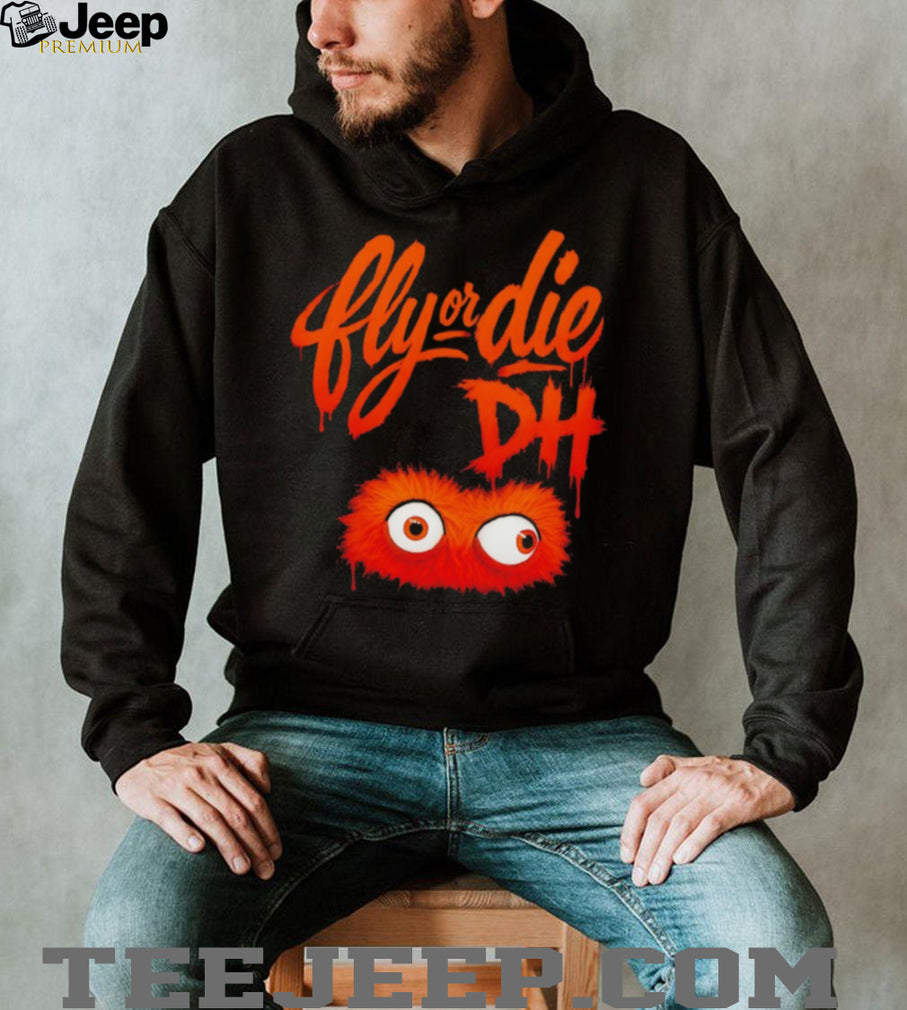 Fly or Die DH Orange Monster Graphic T Shirt