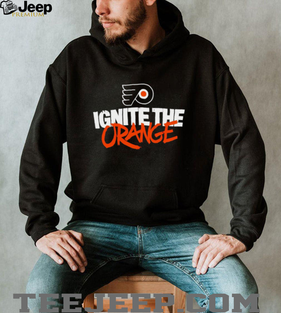 Flyers Ignite The Orange Hockey Fan Graphic T Shirt