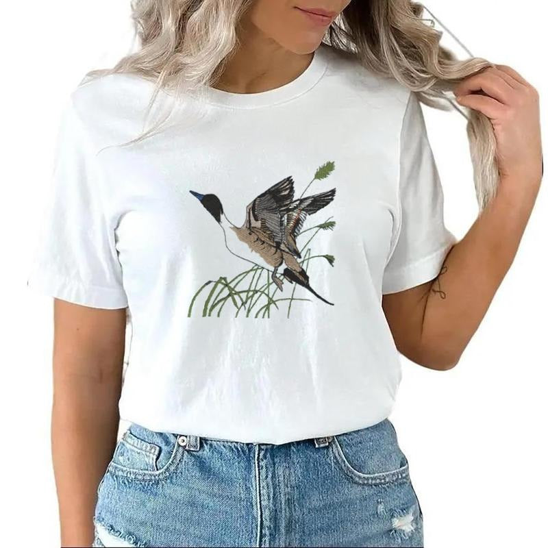 Flying Pintail Duck T-shirt Hunting Season 2025 Sweatshirt Hoodie Retro Unisex