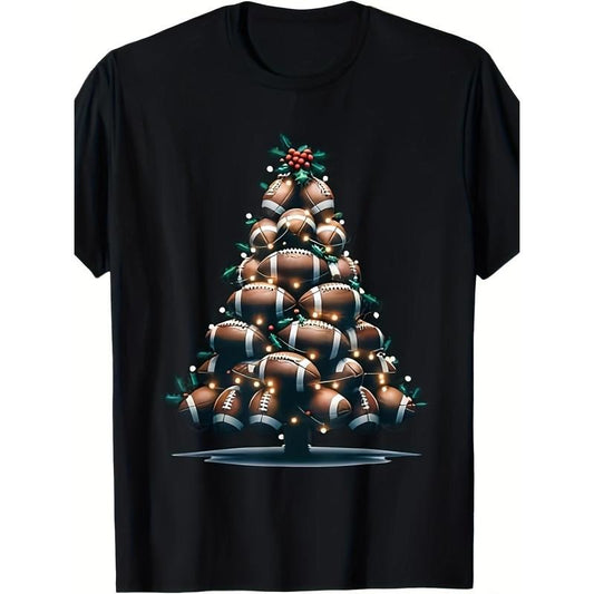 Football Christmas tree, sports enthusiast player T-shirt made in usastyle{n002}2 Hoodie, Sweatshirt | WearSparks.com