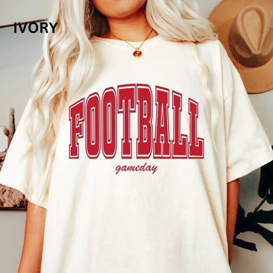 Football Gameday T-shirt, Comfort Colors Football Shirt, Womens Football Tee, Womens Gameday Shirt, Football Shirt