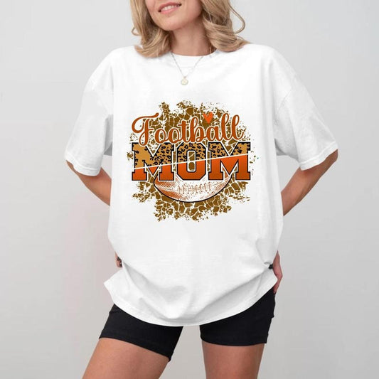 Football MOM Cotton Crewneck, Unisex Sports Mom T-shirt