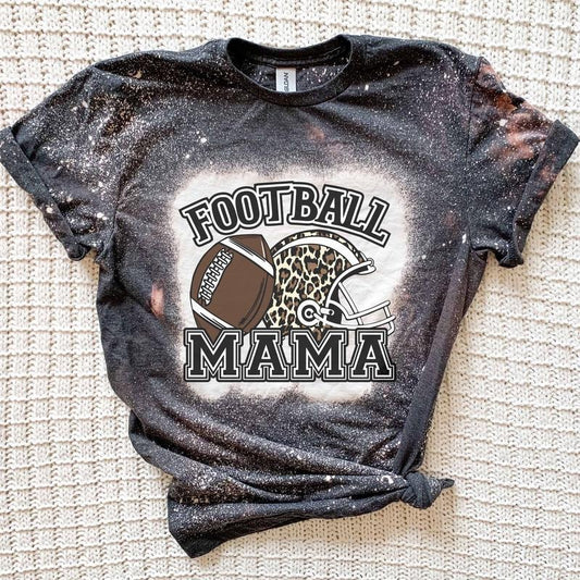 Football Mama Leopard Bleached t-Shirt Hoodie, Sweatshirt | WearSparks.com
