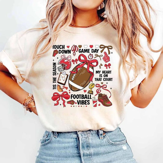 Football Season Tee, Perfect For Football Moms, Mom Surprise Gift, Mother's Day Outfit