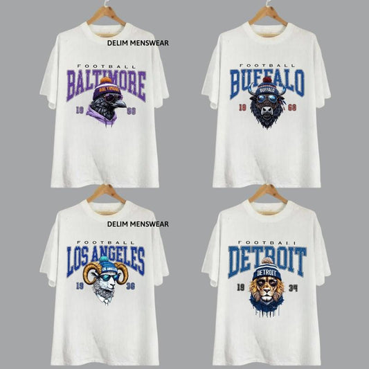 Football State All Team Mascot Stylish T-Shirt, Game Day Football Shirt, Sport Tee, Graphic Shirt for Women, for Men, Vintage Sports Fan Apparel