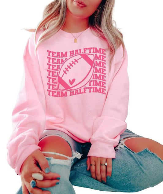 Football Sweatshirt, Team Halftime Shirt, Game Day Shirt, Football Party Shirt, Unisex Sweatshirt, Gifts For Football Fan, Long Sleeve Crewneck Shirt, Football Gifts, Football Shirt, Game Day Sweater, Gifts For Football Season Fit Womenswear