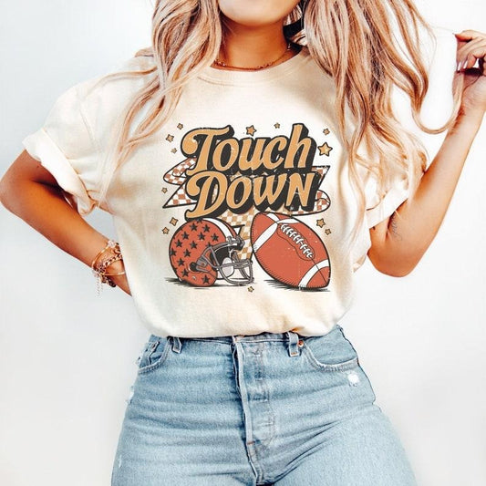 Football Touchdown Tshirt, Gameday Shirt, Football Gameday Touchdown Tee, Womens Football Tee, Unisex Football T-Shirt