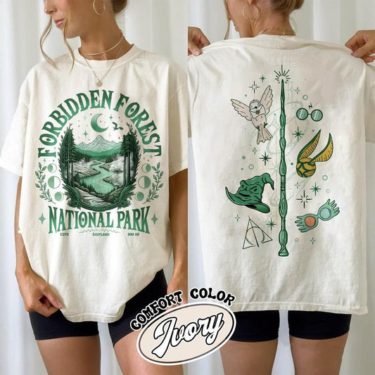Forbidden Forest National Park Comfort Color Shirt, Forbidden Forest National Park, Forbidden Forest T Shirt, Forbidden Forest shirt, HP Inspired Shirts